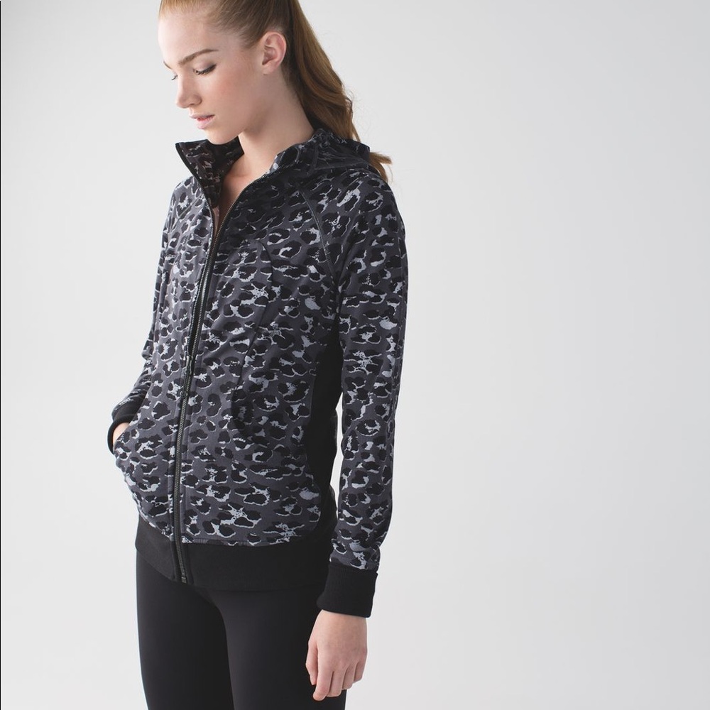 Lululemon scuba hoodie in cheetah